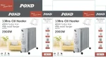 شوفاژ برقی پوند POND مدل AB7929 - Image 5