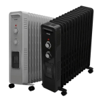 شوفاژبرقی 13پره هیتردار ایوولی مدل EVOH-13PTFB مشکی
